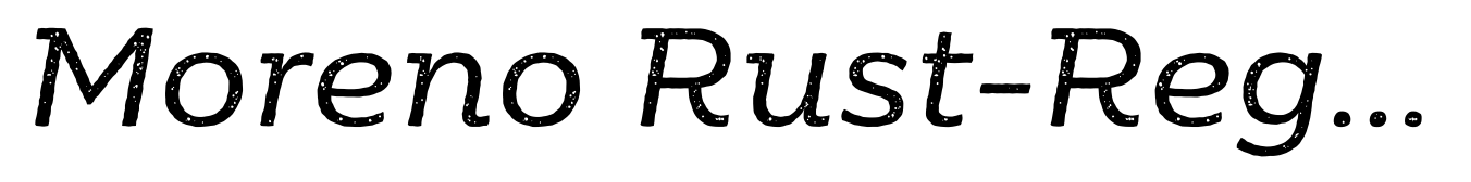 Moreno Rust-Regular Italic